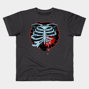 Candy heart ribcage Kids T-Shirt